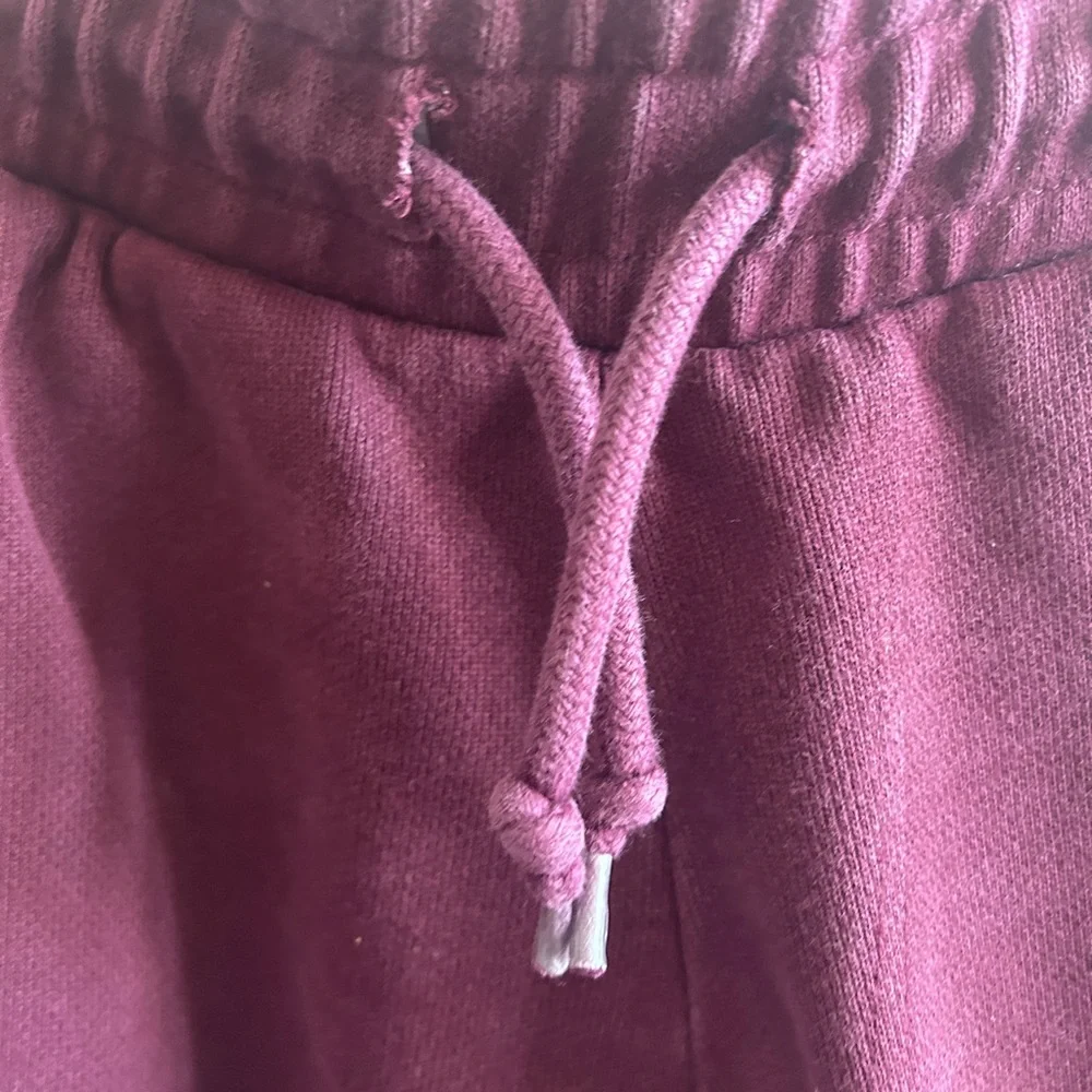 adidas Purple Jogger Sweatpants with White 3-Stripes - Picture 3 of 10
